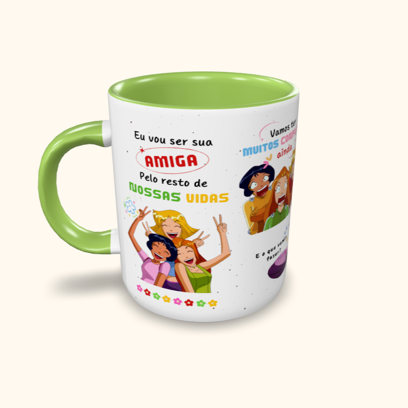 Caneca de Cerâmica Amiga pelo resto de nossas vidas - 3 espiãs demais