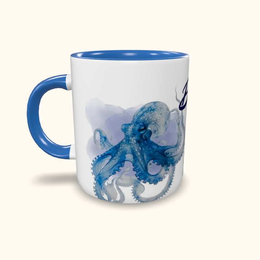 Caneca de Cerâmica Personalizada - Animais Aquáticos