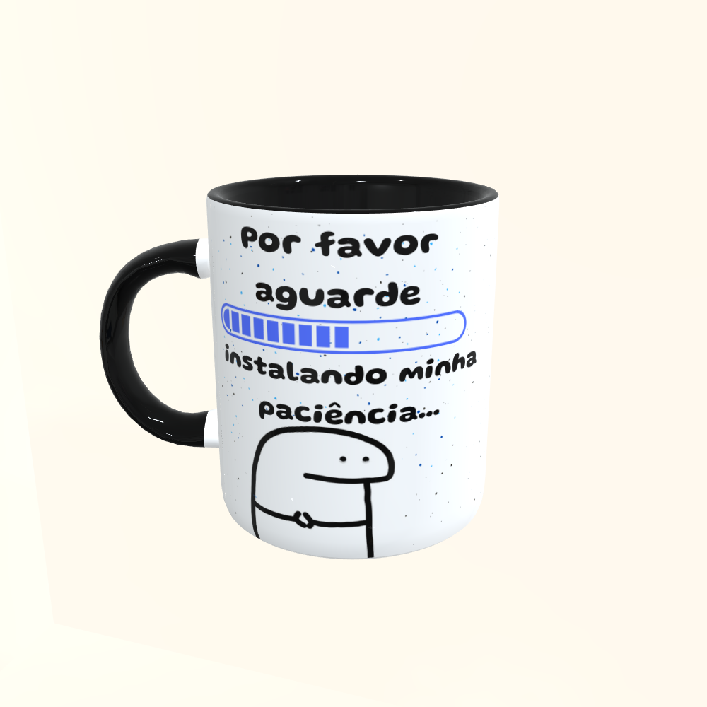 Caneca de Cerâmica Sem Paciência
