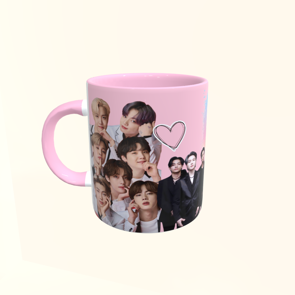 Caneca de Cerâmica Artistas - BTS