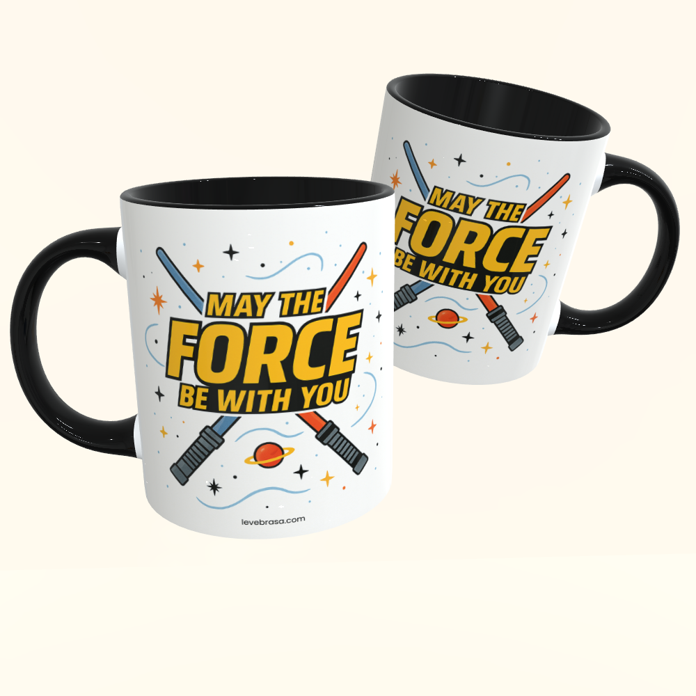 Caneca de Cerâmica Star Wars - May the force be with you