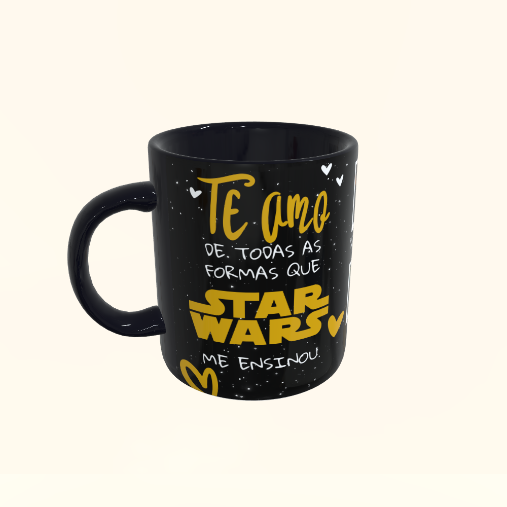 Caneca de Cerâmica Dia dos Namorados - Star Wars - Tarja