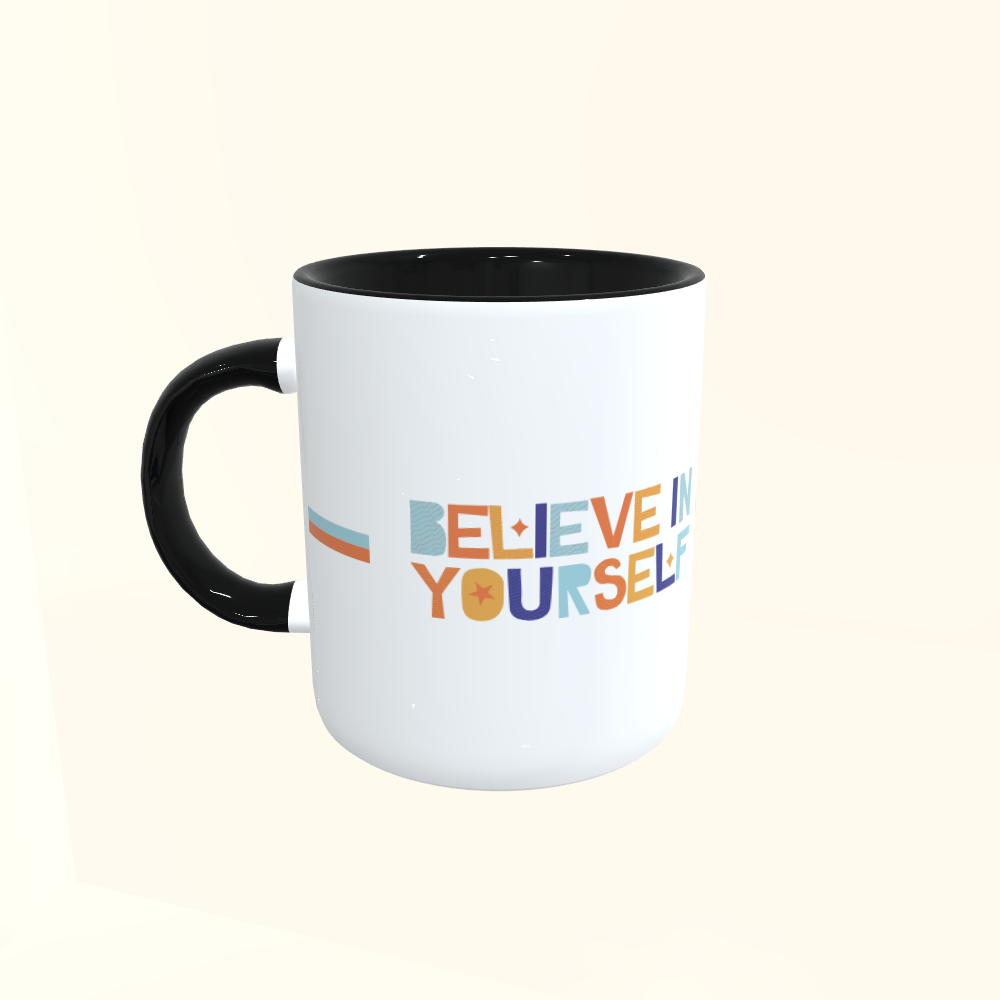 Caneca de Cerâmica Believe In Yourself - Acredite em você mesmo