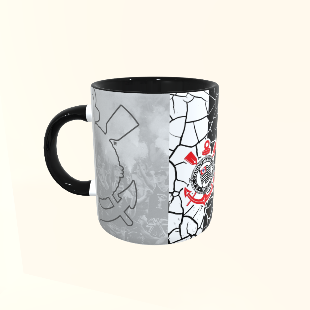 Caneca de Cerâmica Futebol - Corinthians - Brasão