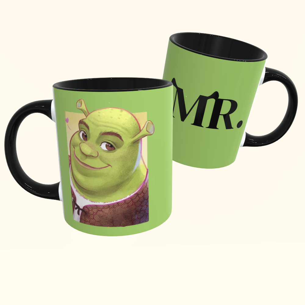 Caneca de Cerâmica Dia dos Namorados - Mr Shrek