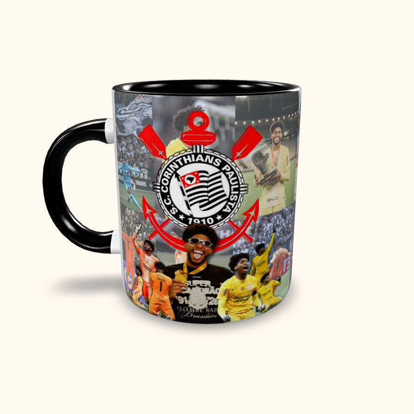 Caneca de Cerâmica Futebol - Corinthians - Hugo Souza