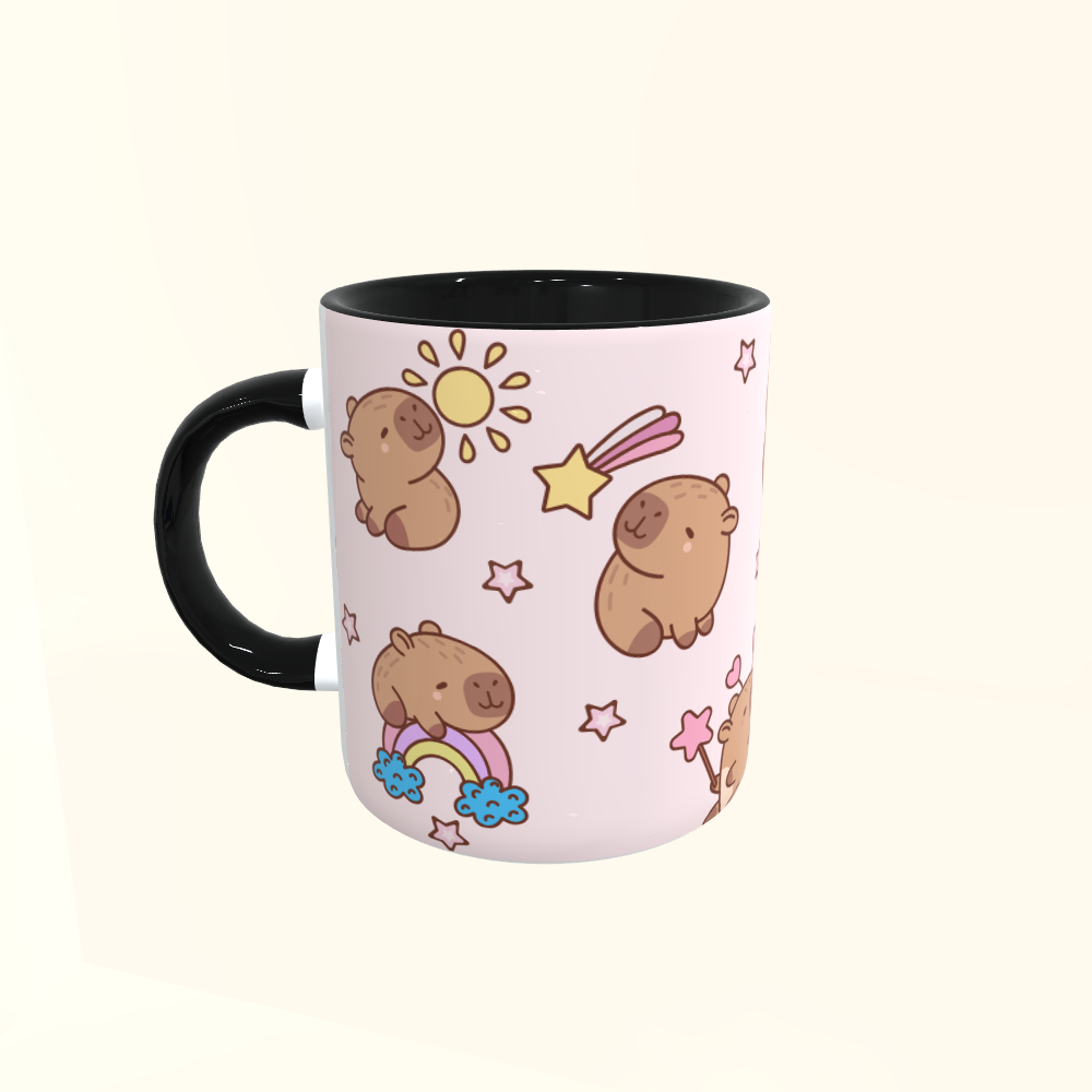 Caneca de Cerâmica Capivarinhas