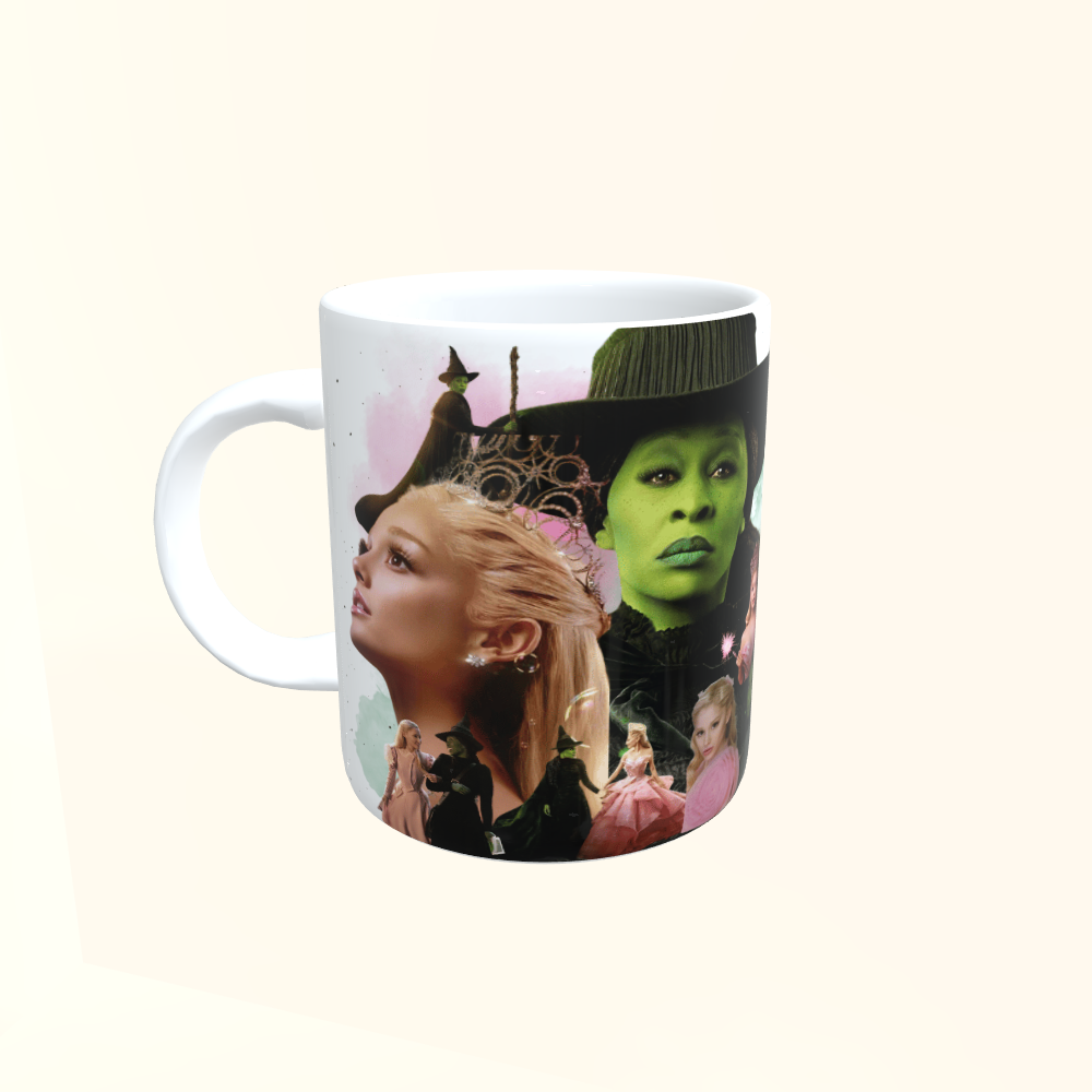 Caneca de Cerâmica Filmes - Wicked - Pink goes good with green