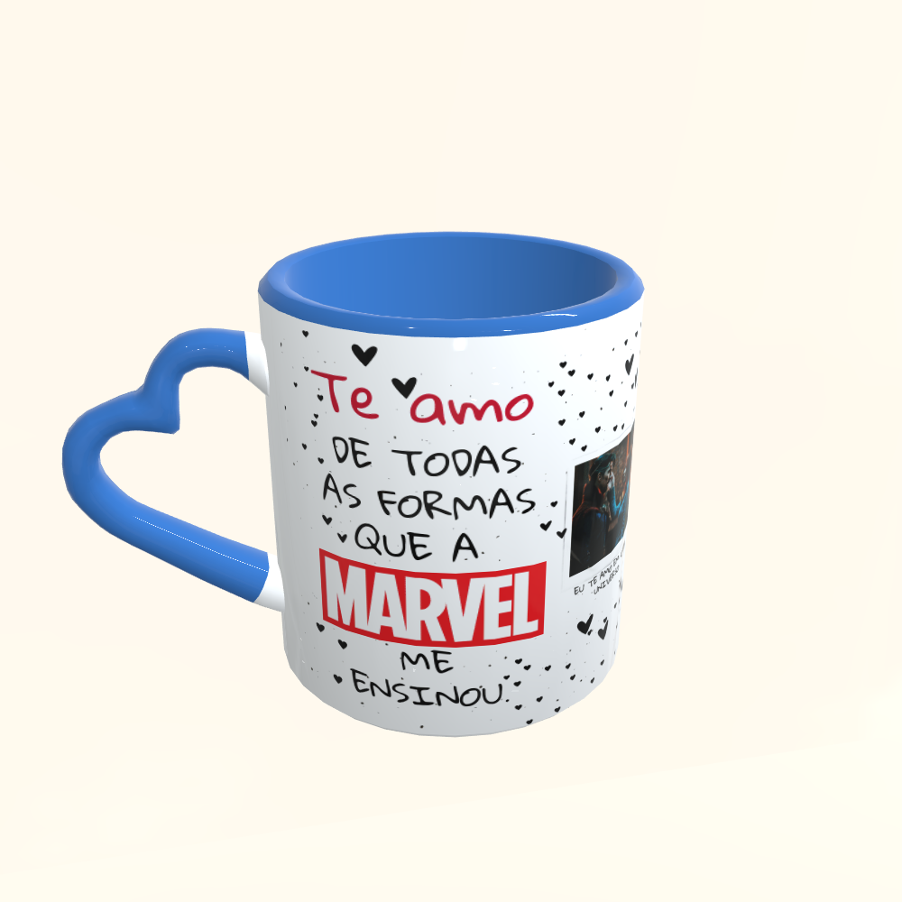 Caneca de Cerâmica Dia dos Namorados - Marvel