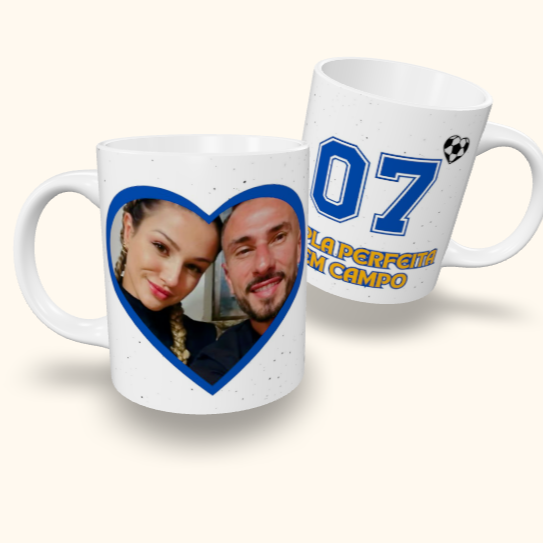 Caneca de Cerâmica Namorados - Dupla Perfeita