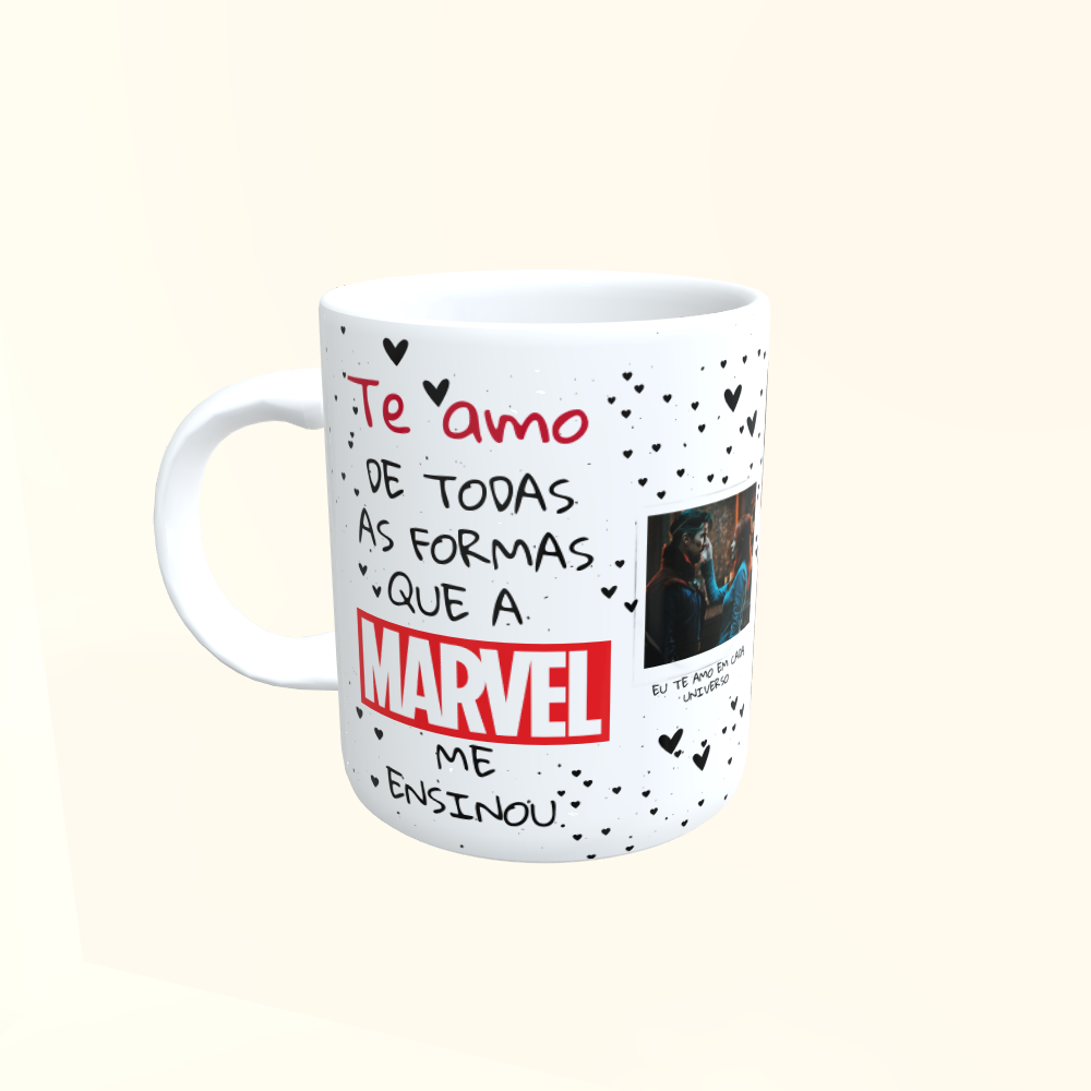 Caneca de Cerâmica Dia dos Namorados - Marvel