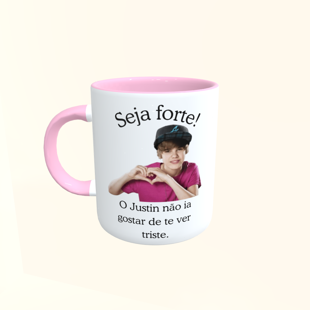 Caneca de Cerâmica Artistas - Justin Bieber