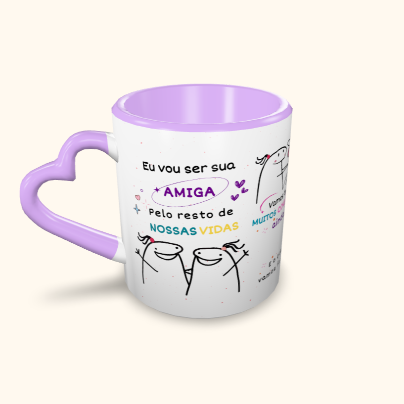 Caneca de Cerâmica Amiga pelo resto de nossas vidas