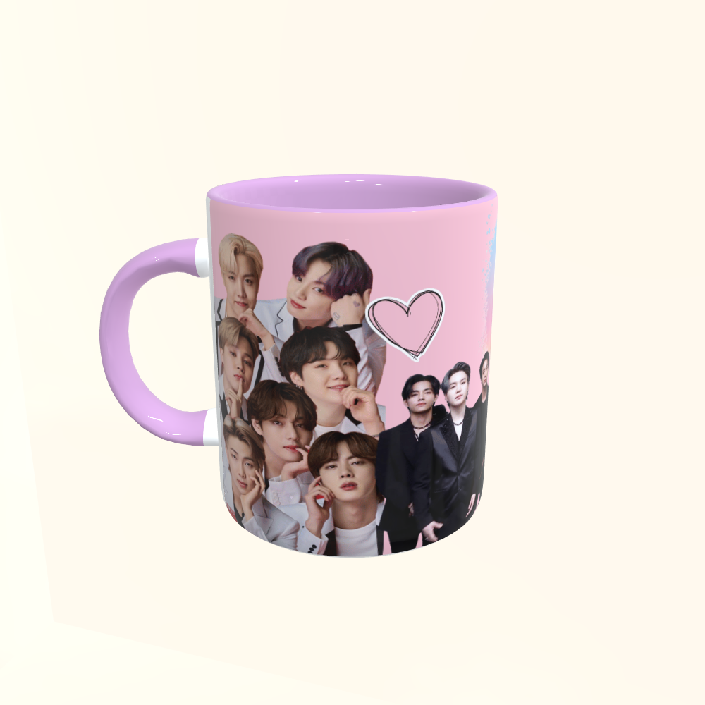 Caneca de Cerâmica Artistas - BTS
