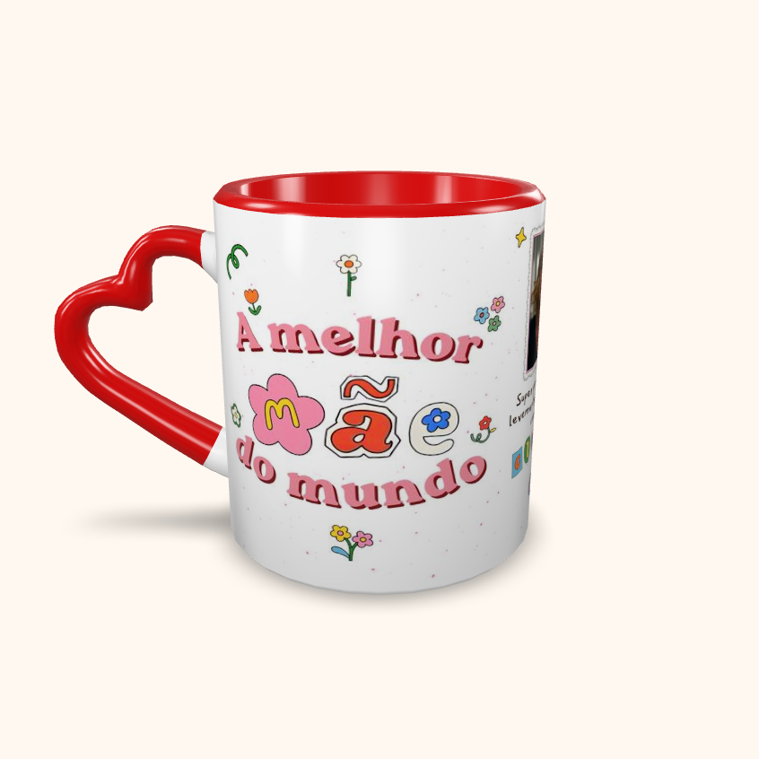 Caneca de Cerâmica A melhor MÃE do mundo