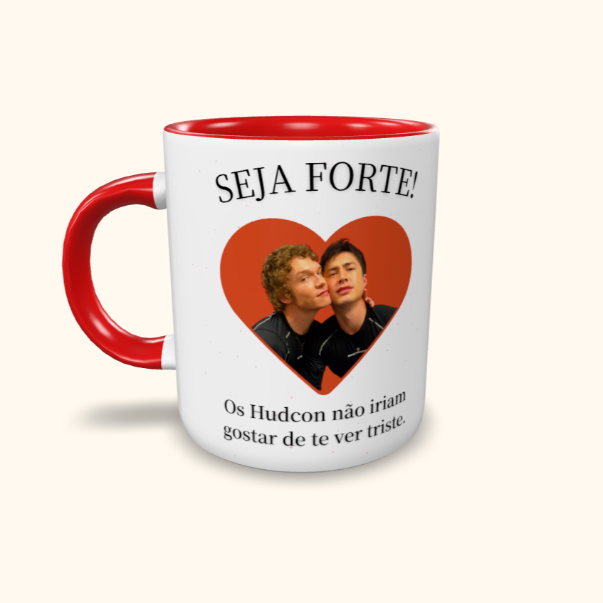 Caneca de Cerâmica Heated Rivalry - Seja forte! - Hudcon