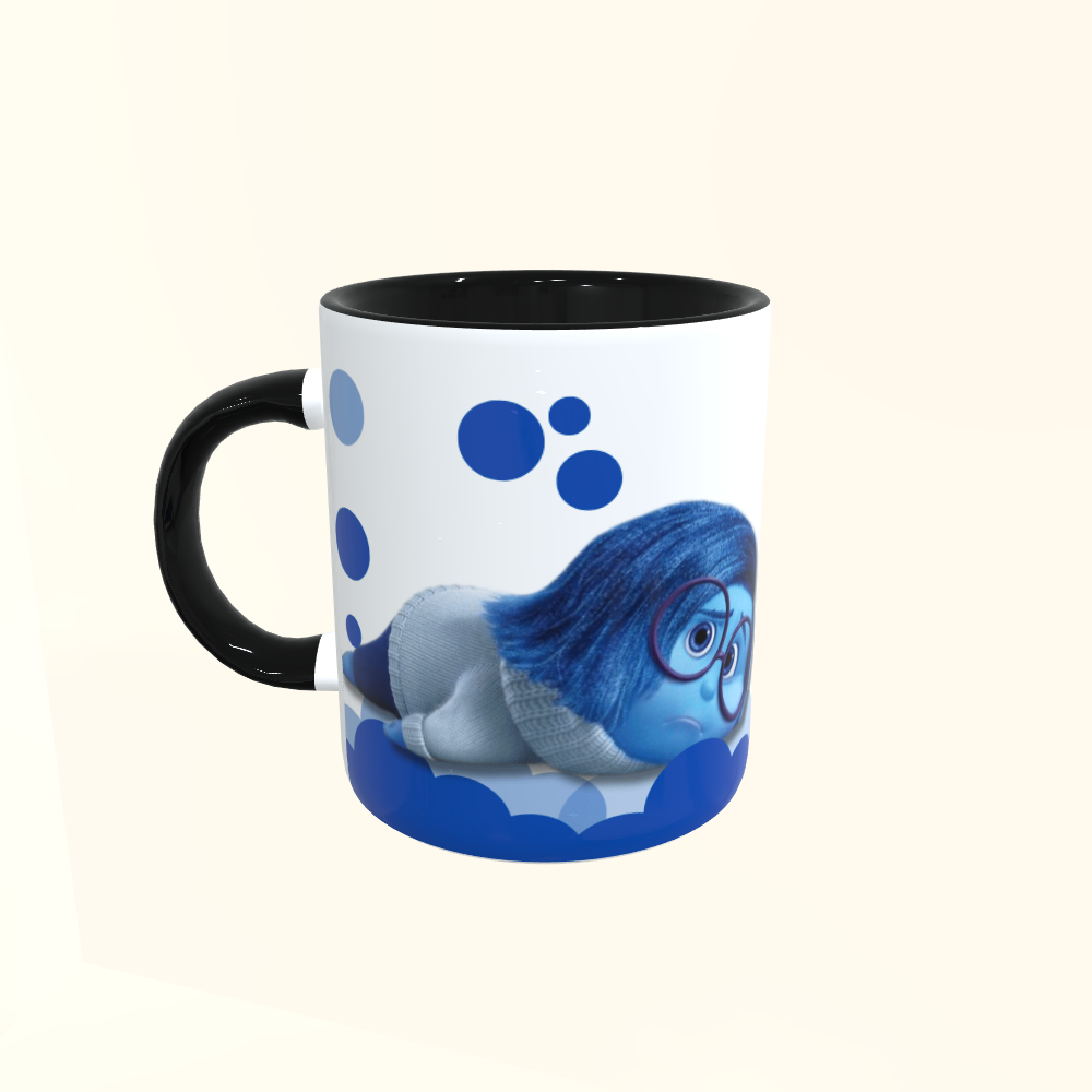 Caneca de Cerâmica Divertidamente - Tristeza - Frase