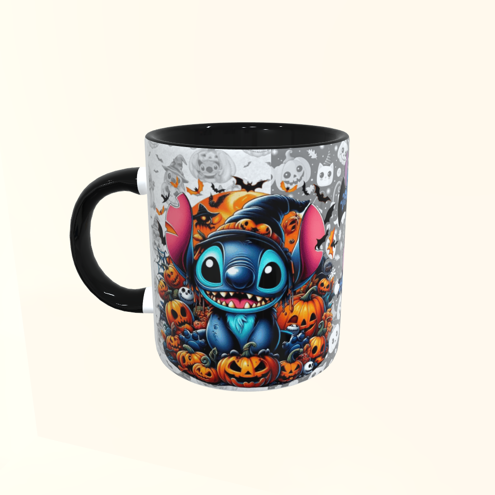 Caneca de Cerâmica Filmes - Stitch - Halloween