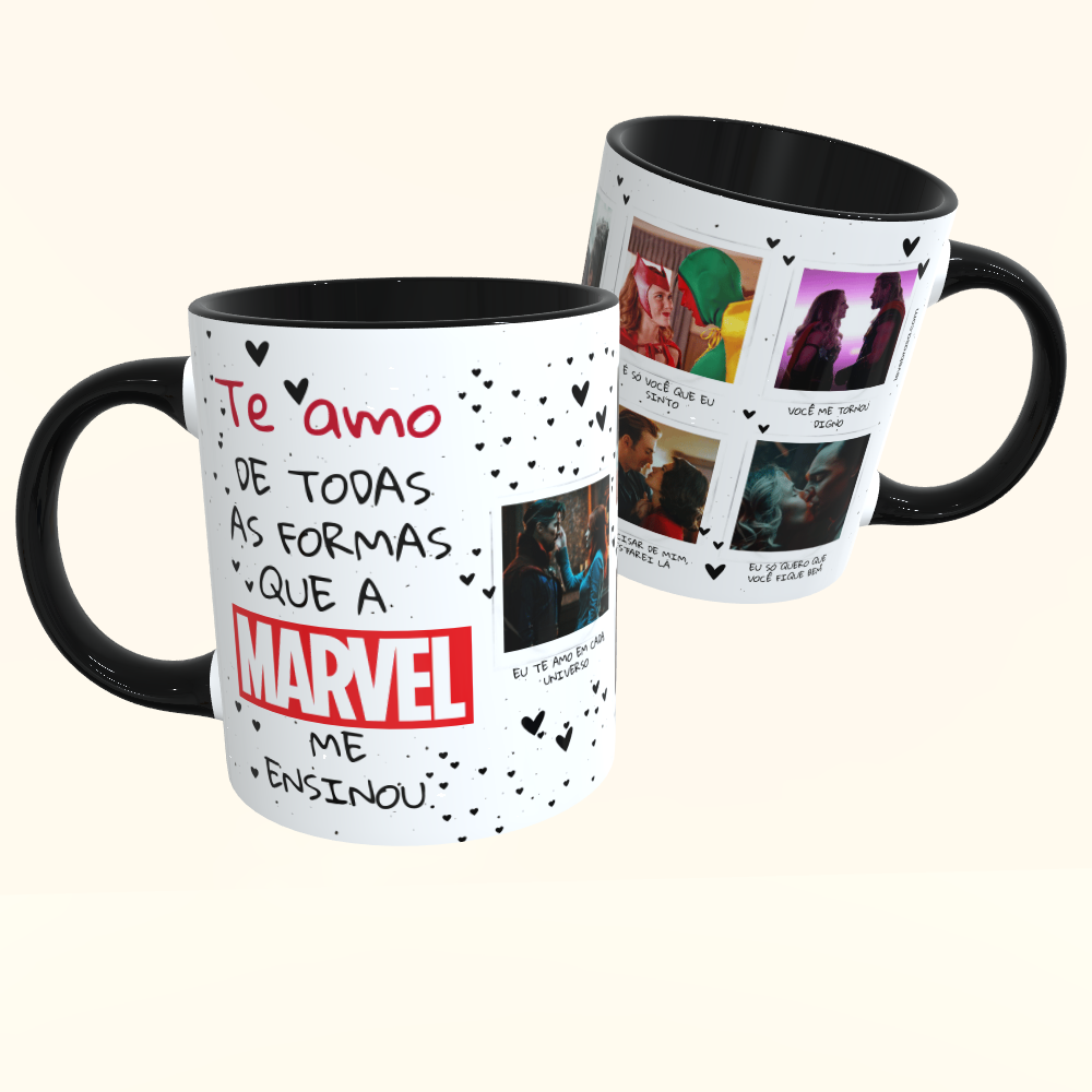 Caneca de Cerâmica Dia dos Namorados - Marvel