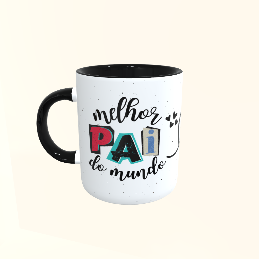 Caneca de Cerâmica Personalizada Dia dos Pais - Melhor Pai do Mundo