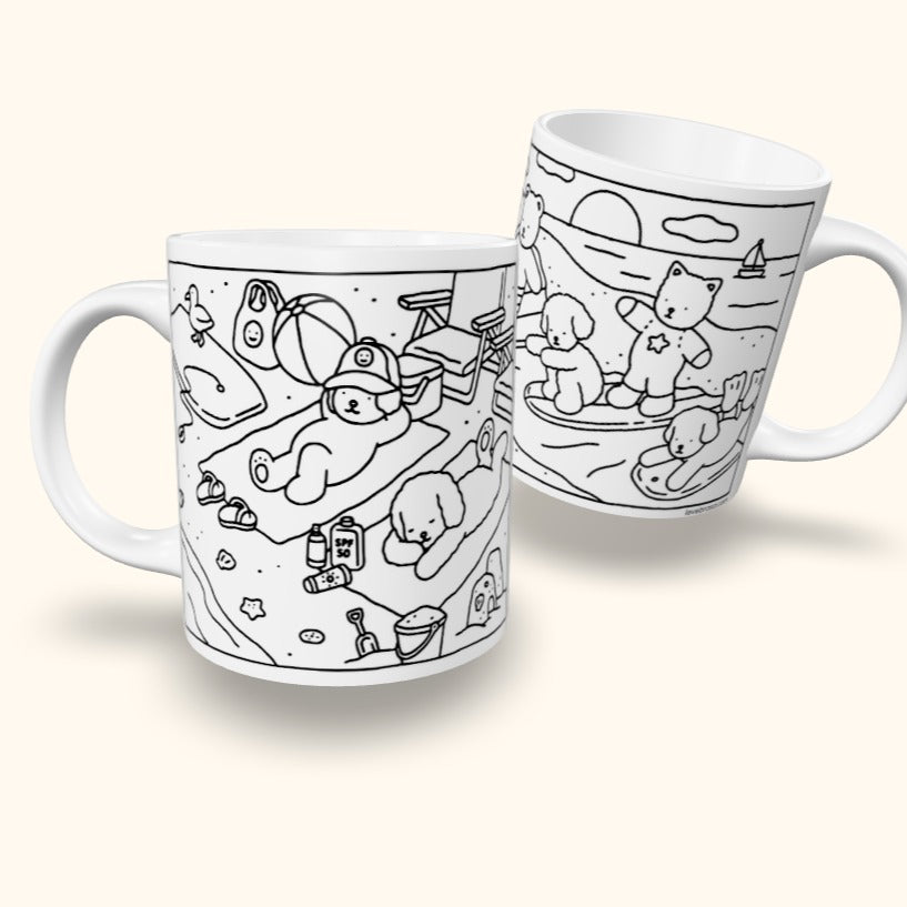 Kit Caneca Polímero + Canetinhas Pintar e Lavar B Goods - Dia das Crianças