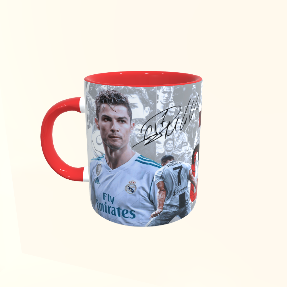 Caneca de Cerâmica Futebol - Cristiano Ronaldo - CR7