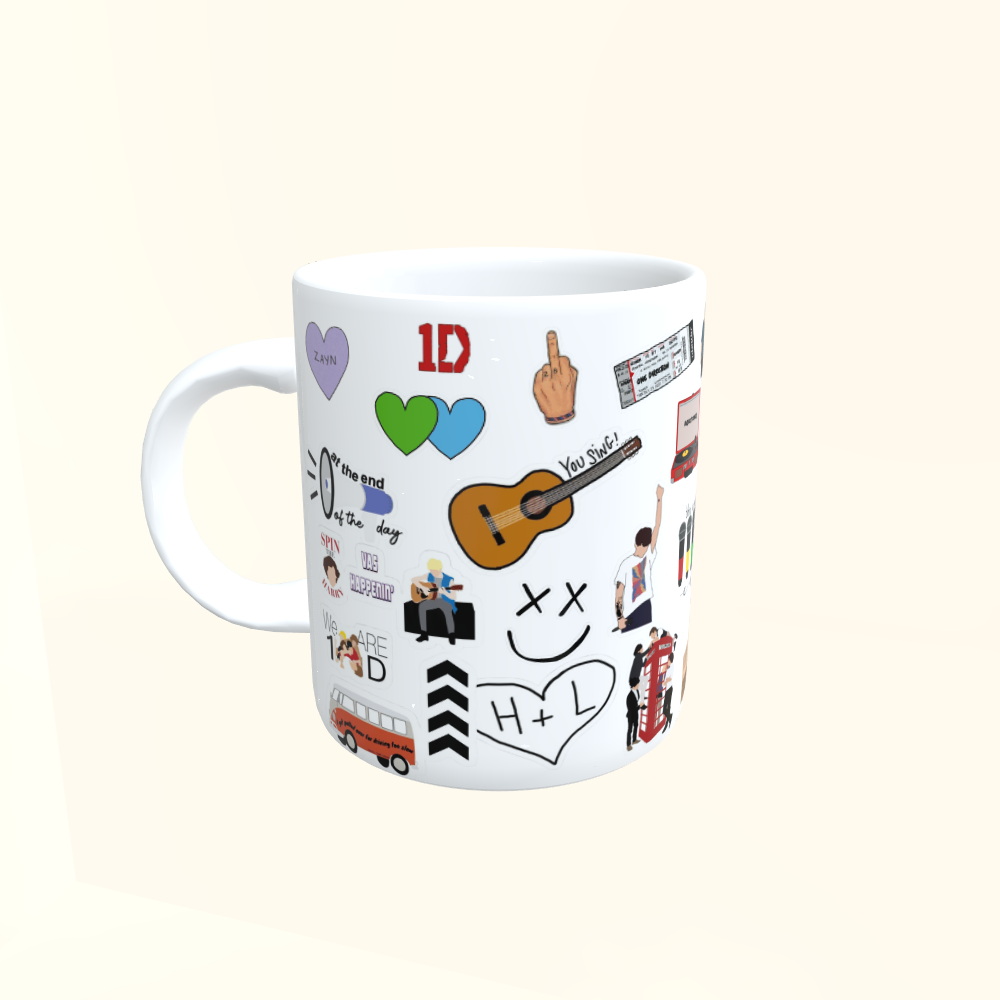 Caneca de Cerâmica Artistas - One Direction