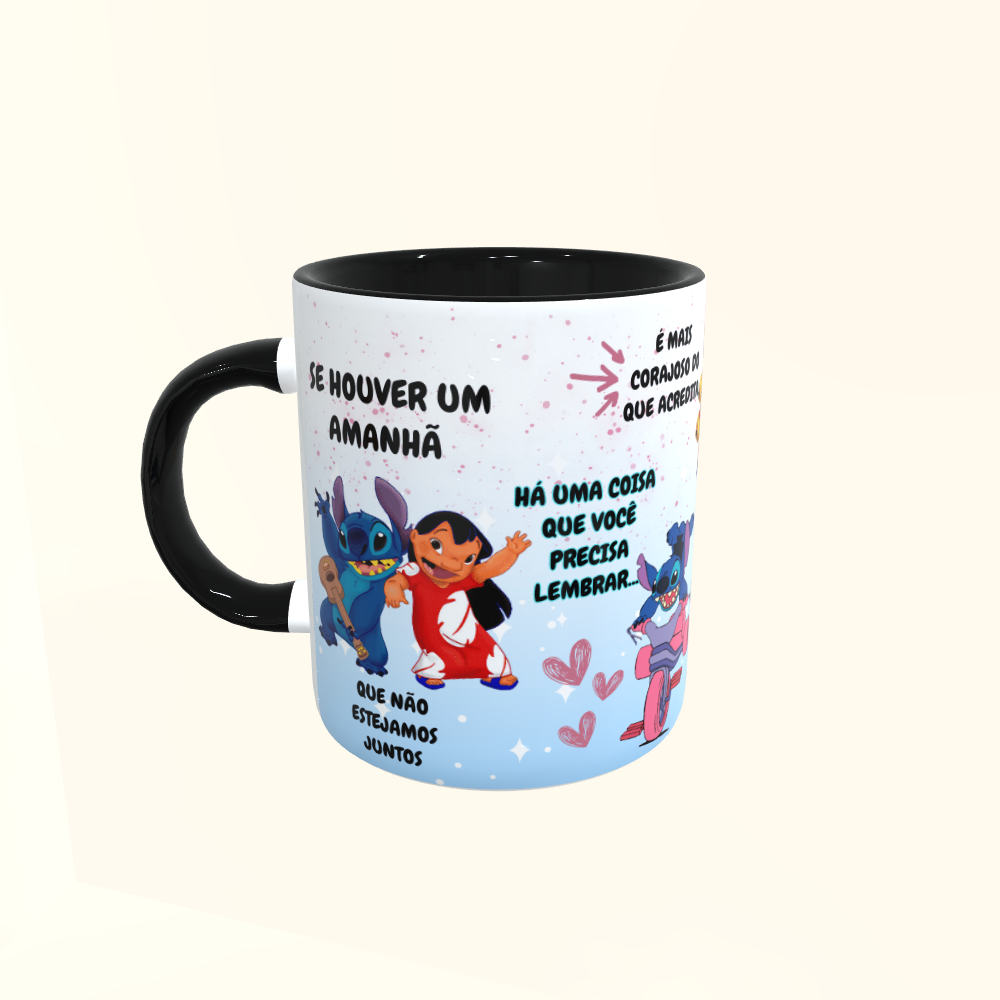 Caneca de Cerâmica Filmes - Stitch - Se houver um amanhã