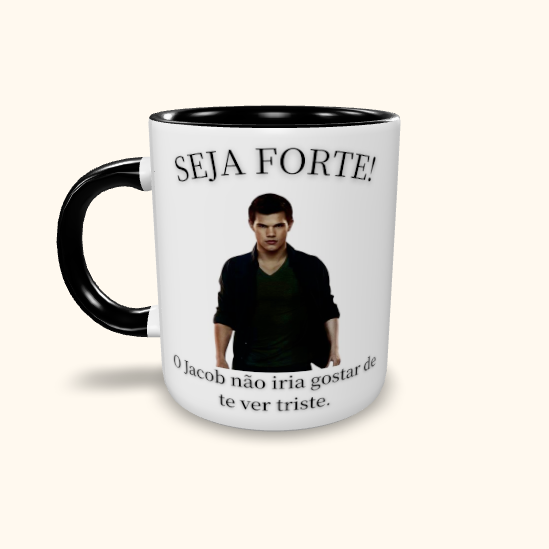 Caneca de Cerâmica Seja Forte Crepúsculo - Jacob