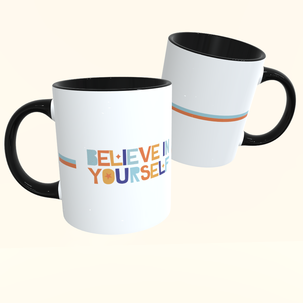 Caneca de Cerâmica Believe In Yourself - Acredite em você mesmo