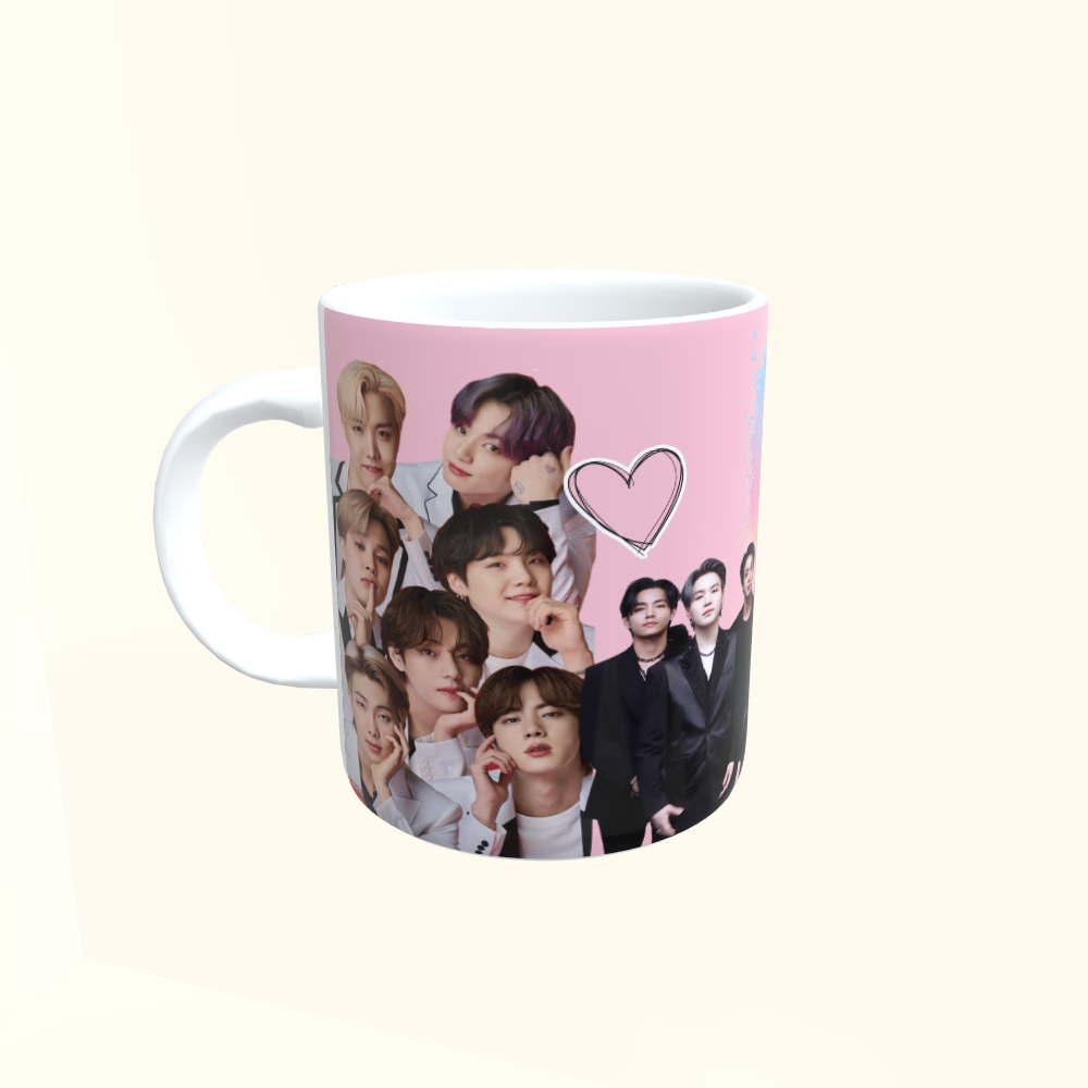 Caneca de Cerâmica Artistas - BTS