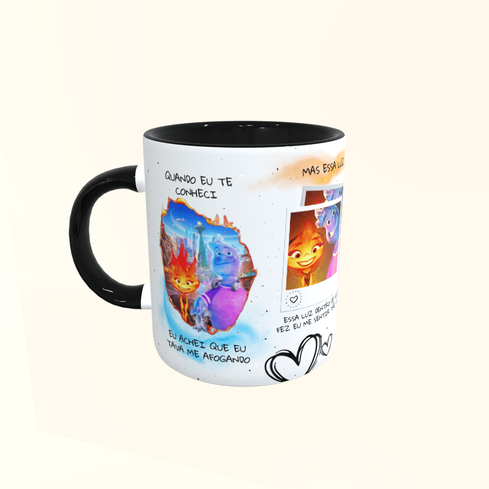 Caneca de Cerâmica Dia dos Namorados - Faísca e Gota