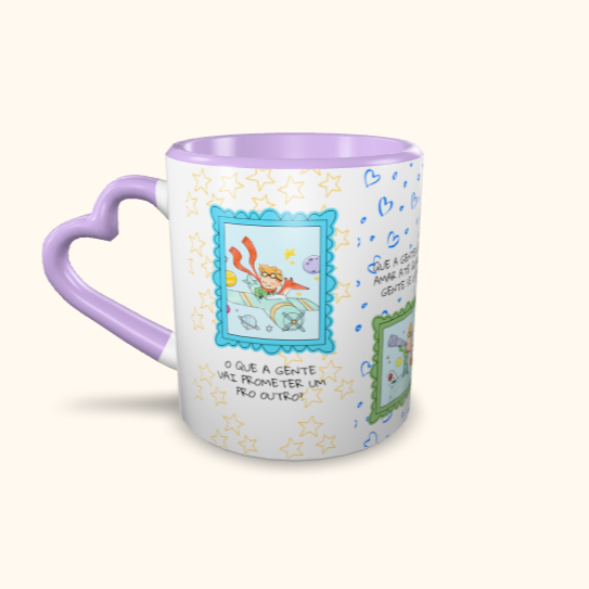 Caneca de Cerâmica Pequeno Príncipe - O que a gente vai prometer