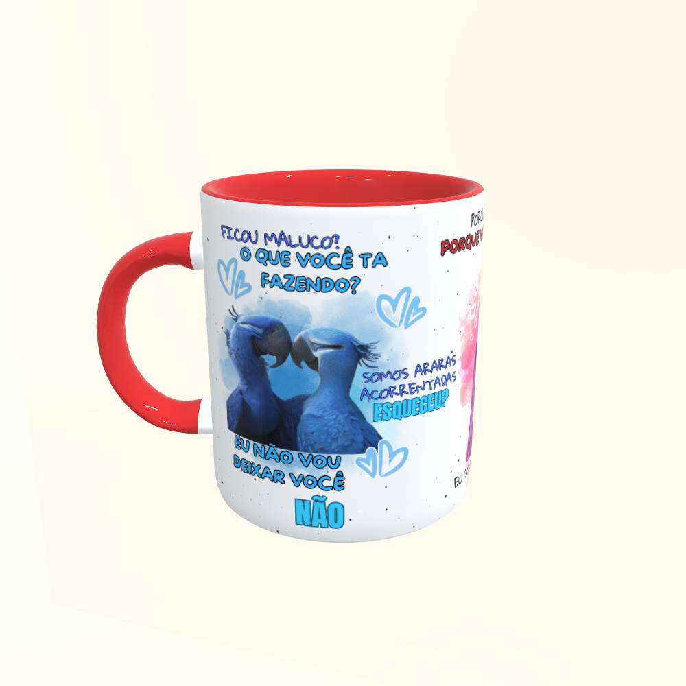 Caneca de Cerâmica Dia dos Namorados - Amor Animado