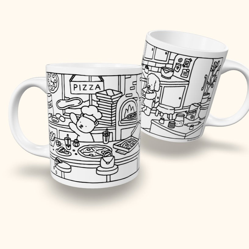 Kit Caneca Polímero + Canetinhas Pintar e Lavar B Goods - Dia das Crianças