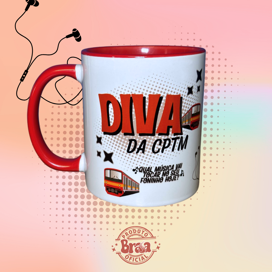 Caneca de Cerâmica Giovanna - Diva da CPTM