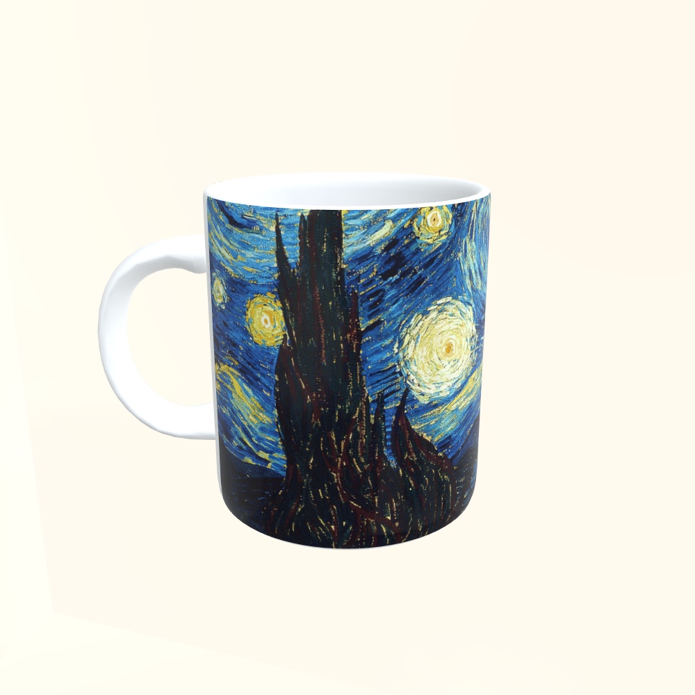 Caneca de Cerâmica Van Gogh - Noite Estrelada