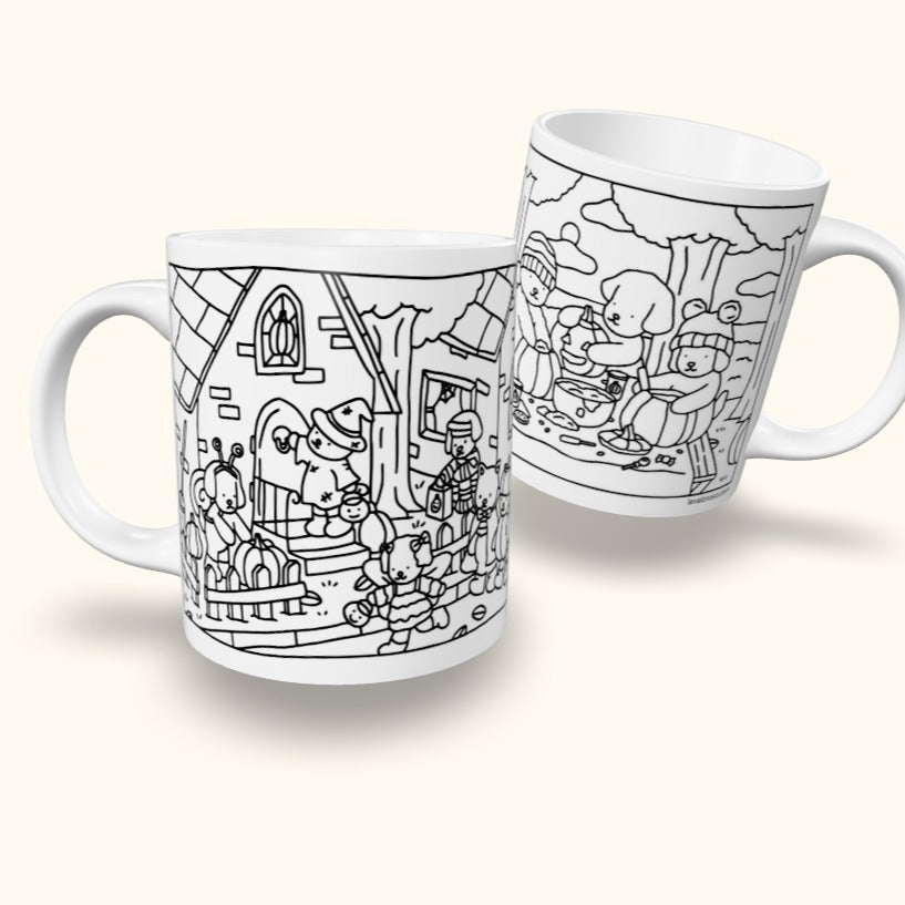 Kit Caneca Polímero + Canetinhas Pintar e Lavar B Goods - Dia das Crianças
