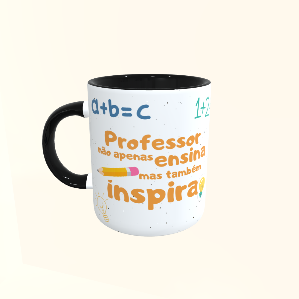 Caneca de Cerâmica Dia dos Professores - Inspira