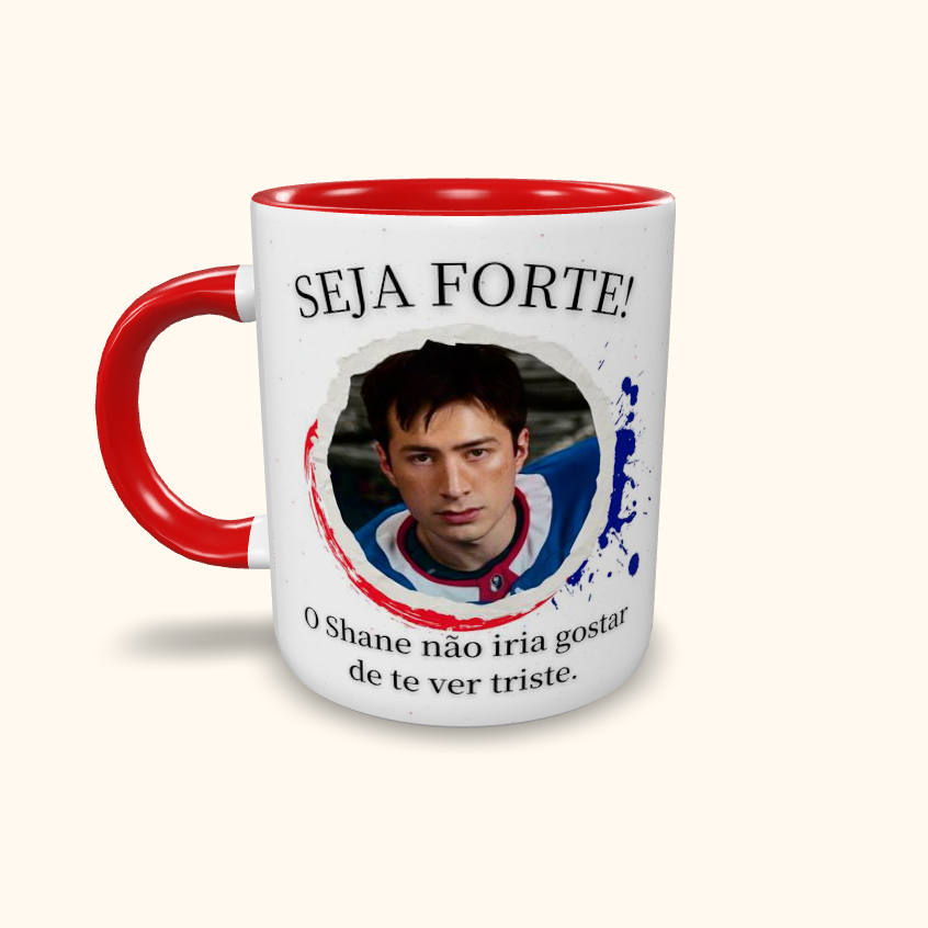 Caneca de Cerâmica Seja Forte Heated Rivalry - Shane & Ilya