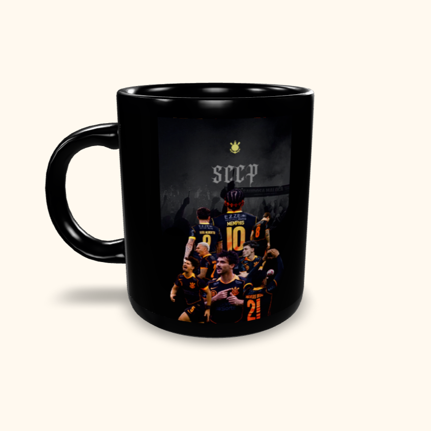 Caneca de Cerâmica Corinthians Total 90 - Tarja