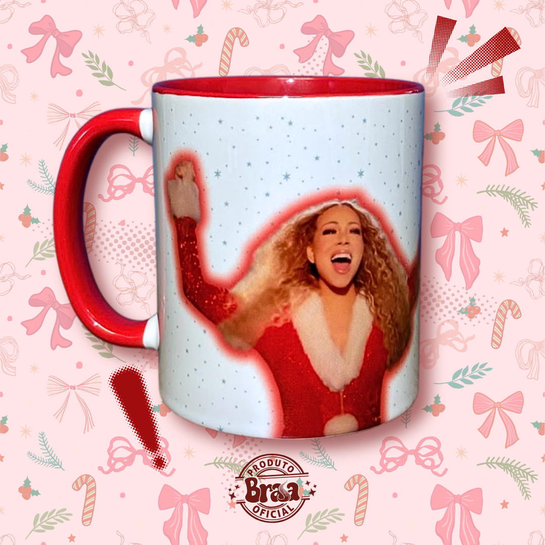 Caneca de Cerâmica Mariah -It’s tiiiiime