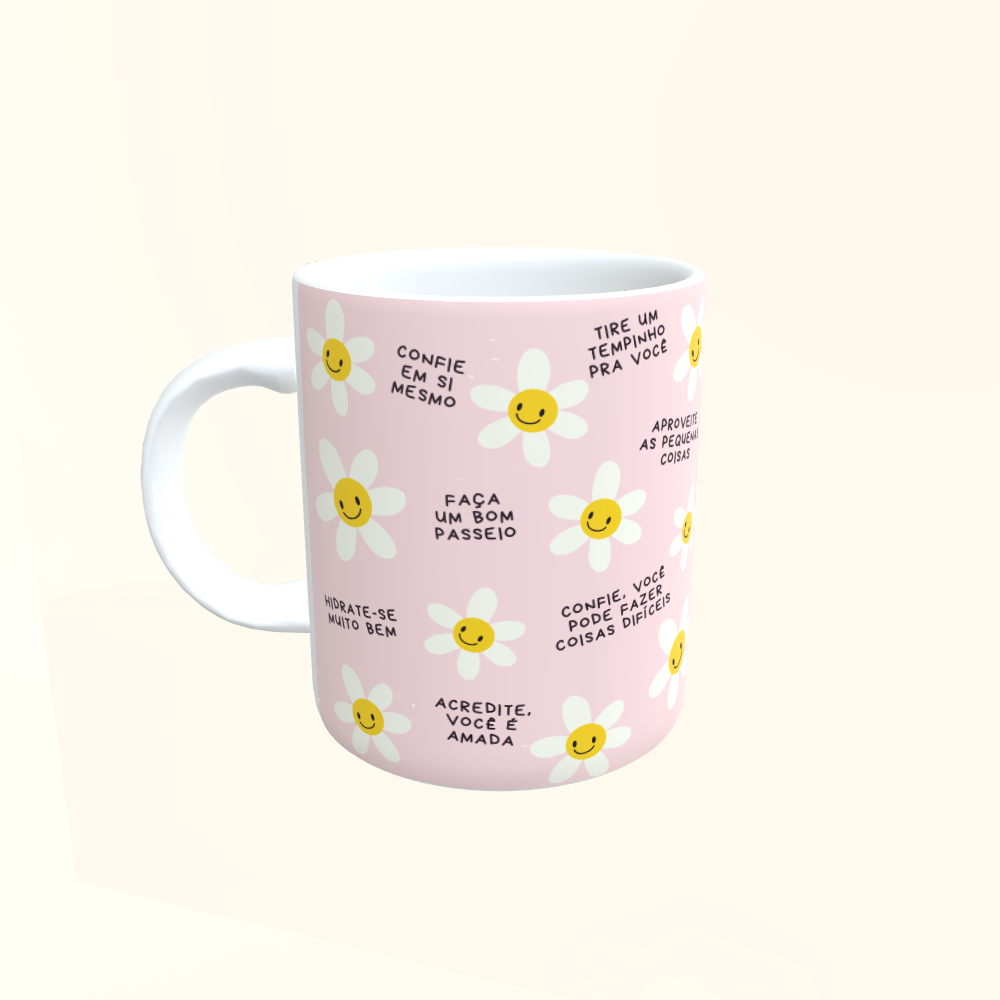 Caneca de Cerâmica Motivação diaria