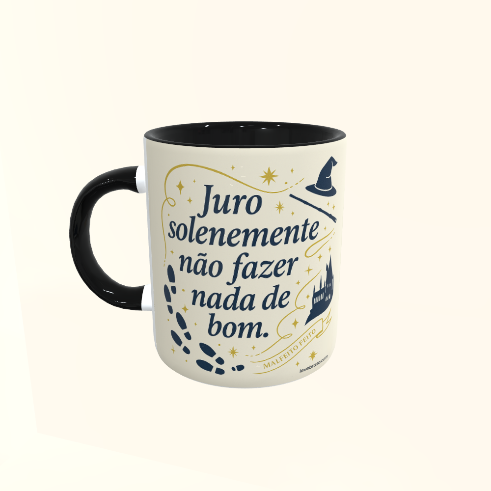 Caneca de Cerâmica Harry Potter - Juro solenemente