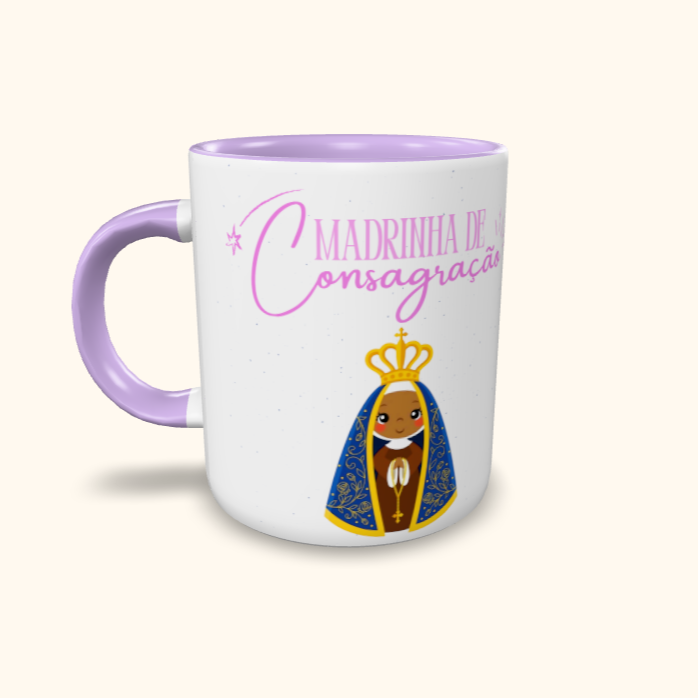 Caneca de Cerâmica Madrinha de Consagração