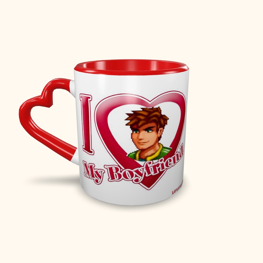 Caneca de Cerâmica I Love My Boyfriend - Stardew Valley - Alex