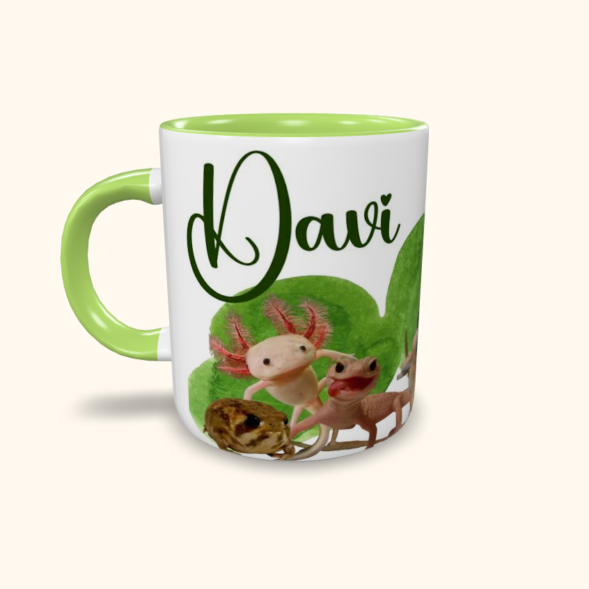 Caneca de Cerâmica Personalizada - Animais Terrestres