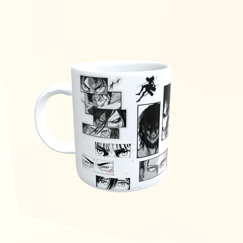 Caneca de Cerâmica Attack On Titan - Shingeki No Kyojin