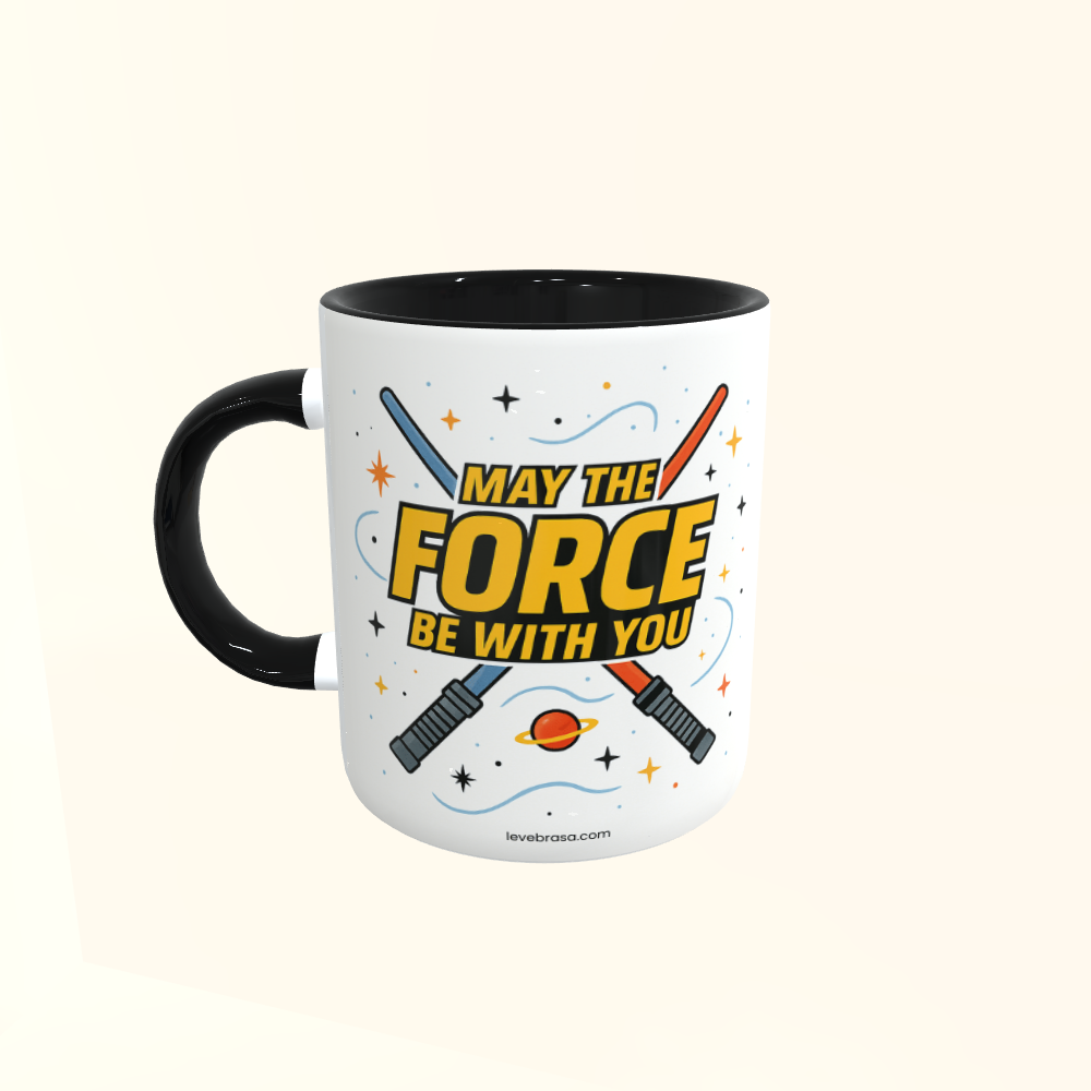Caneca de Cerâmica Star Wars - May the force be with you