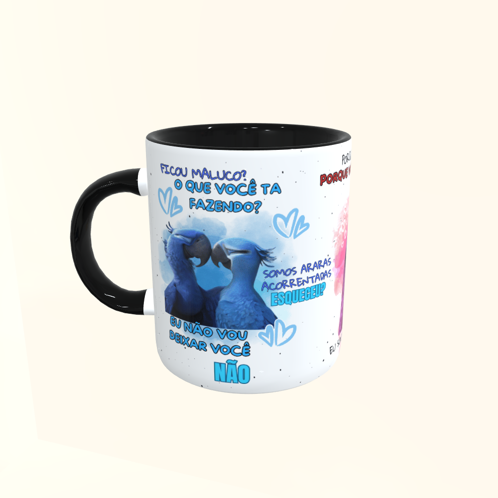 Caneca de Cerâmica Dia dos Namorados - Amor Animado